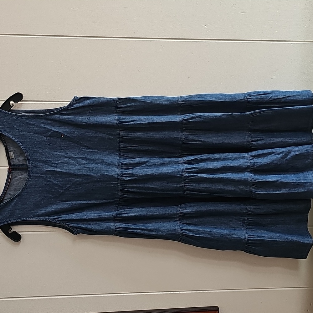 Tommy Hilfiger Denim Sleeveless Dress Size 16 Kids